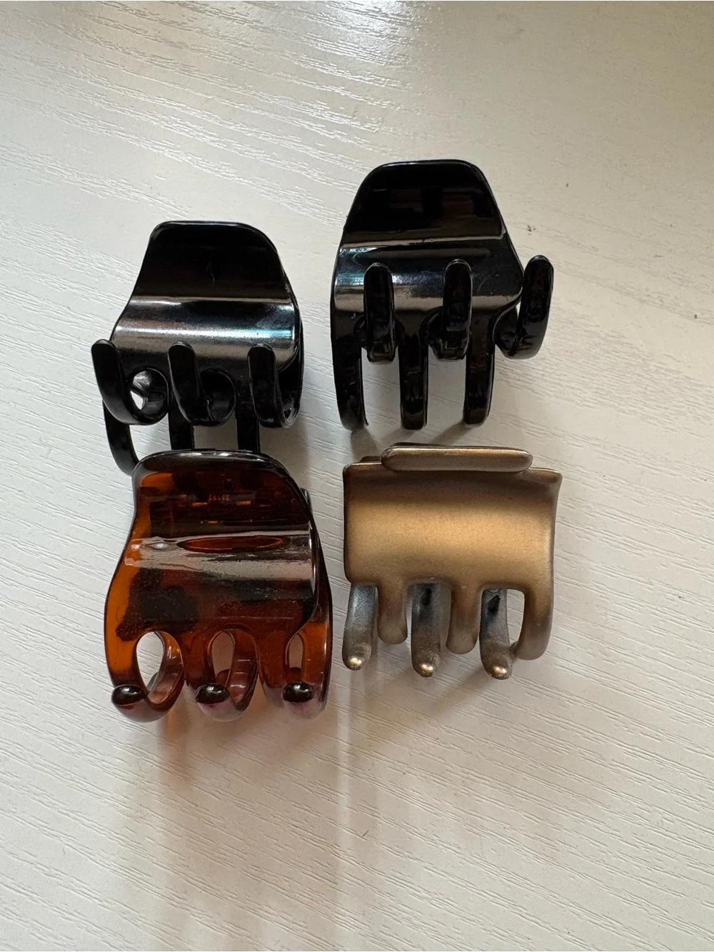 Classic Mini Hair Claw Clips - Set of 4